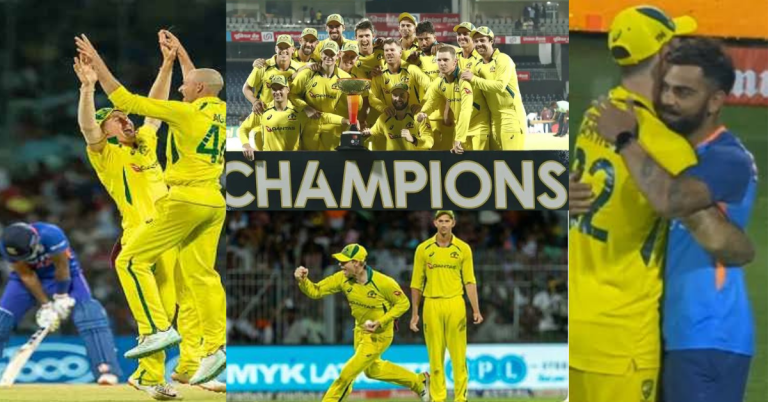 ऑस्ट्रेलिया कप्तान ने इस फ्लॉप खिलाड़ी को थमाई ट्रॉफी, कोहली को गले लगाया, ऑस्ट्रेलिया ने पुष्पा स्टाइल में मनाया जश्न, VIDEO वायरल